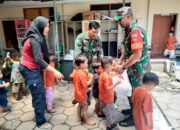 Peduli Yatim Piatu, Kodim 0735/Surakarta Berikan Bantuan Makan Siang Ke Yayasan Lentera