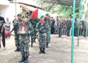 Danramil Prambanan Pimpin Upacara Pemakaman Militer Veteran TNI AD