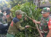 Ciptakan Solo Berseri, Babinsa Danukusuman Gandeng Linmas & Warga Kerja Bakti