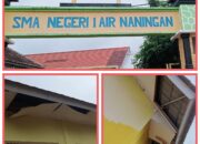 Anggaran Dana Bos pemeliharaan sarana dan prasarana SMA N 1 kecamatan Air Naningan diduga di tilap 