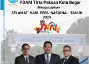 Direksi Beserta Seluruh Staf Perumda Tirta Pakuan Kota Bogor Mengucapkan Selamat Hari Pers Nasional 2024