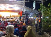 Kegiatan Bersih Desa, Babinsa Ceper Amankan Pagelaran Wayang Kulit Semalam Suntuk