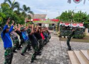 Bakar semangat sebelum bekerja, Satgas TMMD Reg 119 Kodim 0725/Sragen yel yel dulu