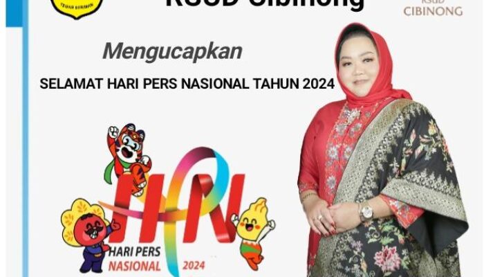 Direktur Beserta Jajaran Civitas Hospitalia RSUD Cibinong Bogor Mengucapkan Hari Pers Nasional Tahun 2024