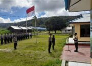 Kodim 1812/Pegunungan Arfak beserta Polres Pegunungan Arfak melaksanakan Apel Gelar Pasukan dalam rangka Operasi Idul Fitri 1445 H Tahun 2024