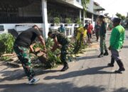 Semangat Gotong Royong Terus Di Pupuk” Koramil 04/Jebres Bersama Masyarakat Dalam KBD Tahap I TA.2024