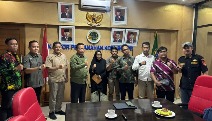 Demi Mewujudkan Sinergitas dan Kemitraan, BPN Kota Bogor Terima Kunjungan DPC PWRI Bogor Raya