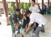 Satgas TMMD Juga Motivasi Penyandang Difabel Dan Keluarganya