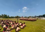 Babinsa Prambanan Beri Pembekalan Wasbang Dan Cinta Tanah Air Kepada Pramuka SMPN 1 Prambanan