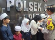 Kapolsek Caringin Pimpin Langsung Kegiatan Pengajian dan Santunan Anak Yatim di Mako Polsek Caringin Polres Bogor
