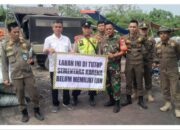 Polsek Tenjo Bersama Instansi Terkait Kawal Pengamanan Langsung Penutupan Usaha Pembakaran Ban Ilegal oleh Muspika Kecamatan Tenjo