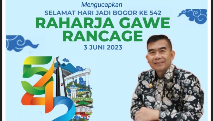 Keluarga Besar Dinas Tenaga Kerja Kota Bogor Mengucapkan Selamat Hari Jadi Bogor ke-542