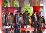 Danrem 011/Lilawangsa Hadiri Upacara HUT Bhayangkara Ke-78 Di Kabupaten Bireuen.