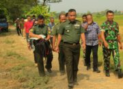 Dandim Klaten Tinjau Lokasi Betonisasi Jalan TMMD Reg 121
