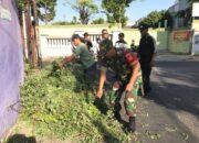 Lestarikan Budaya Gotong Royong Babinsa Kepatihan Wetan Kerja Bakti Bersama Warga Binaan