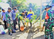 Kodim 0735/Surakarta Gelar Karya Bakti TNI Satkowil Penamaan Pohon Dan Pembersihan Bantaran Kali Pepe