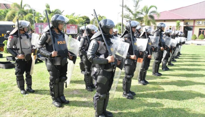 Polres Bireuen Tingkatkan Kemampuan Personil dalam Pengendalian Massa