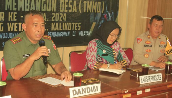 Rapat Pleno TMMD Reg 121 Kodim 0723/Klaten