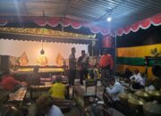 Bersih Desa, Babinsa Koramil Wonosari Pengamanan Pagelaran Wayang Kulit Semalam Suntuk Desa Sekaran