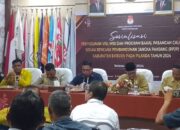 PJ Bupati Bireuen Aulia Sofyan Ph,D. diwakili oleh Asisten ll Dailami,S.hut.M.Lingk, hadiri Acara Sosialisasi visi,misip dan calon pasangan Rancangan pembangunan jangka panjang (RPJP) tahun,2024.