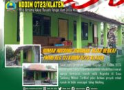 Rumah Nugroho Bersinar Hijau Berkat TMMD Reg 121 Kodim Klaten