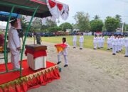 Upacara Memperingati HUT RI ke-79, di iringi dengan acara atraksi Drum Band,