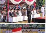 Pengibaran Sang Bendera Merah Putih 17 Agustus 2024 Berlangsung Khidmat,Di Lapangan Olahraga Mlaten Desa Karangrejo