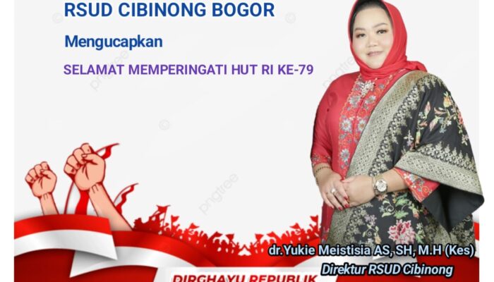 Direktur Beserta Jajaran Civitas Hospitalia RSUD CIBINONG mengucapkan Dirgahayu RI ke-79