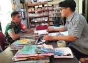 Dukung Adanya Perpustakaan di Wilayah Binaan, Babinsa Laksanakan Komsos Dengan Pengelola Gedung Perpustakaan Sriwedari