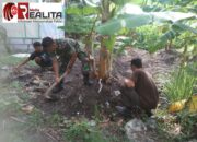 Wujud Nyata Peduli Lingkungan, Babinsa Banjarsari Ajak Warga Kerja Bakti Bersihkan Lahan Kosong