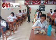 Tanpa Lelah, Babinsa Purwodiningratan Terus Lakukan Pendampingan Pendistribusian Makan Bergizi Gratis