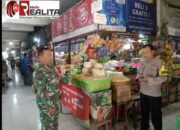 Ada Apa Babinsa Nusukan Bersama Bhabinkamtimas Sambangi Pasar Tradisional..??