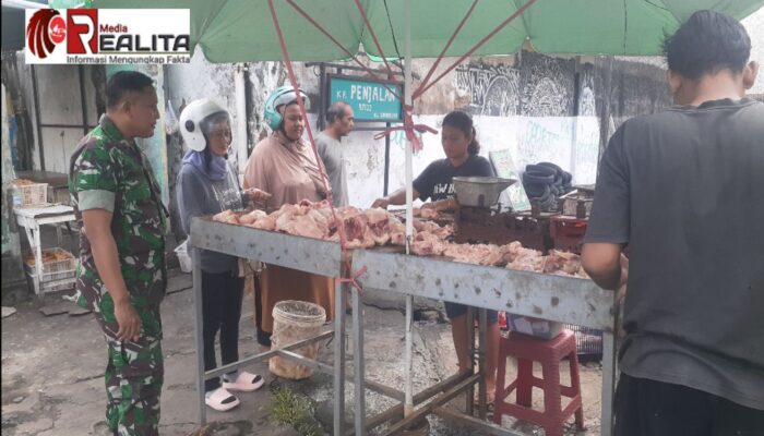 Tingkatkan Perekonomian Babinsa Gandekan Berikan Motifasi Kepada Pelaku UMKM di Wilayah Binaan