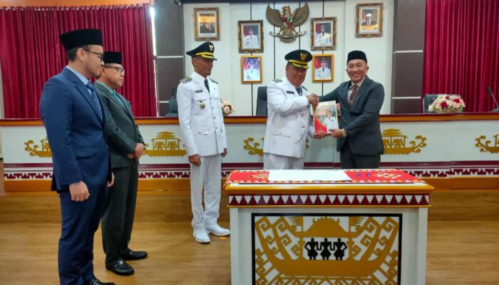 Serah terima jabatan bupati Tanggamus masa jabatan 2025 – 2030