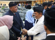 Bupati Bogor Rudy Susmanto Bersama Wakil Bupati Bogor Ade Ruhandi Hadiri Serah Terima Jabatan Gubernur Jawa Barat di DPRD Provinsi Jabar