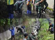 Menyatu Dengan Alam, Kodim 0735/Surakarta Gandeng Seluruh Elemen Masyarakat Laksanakan Pembersihan Anak Sungai Gajah Putih