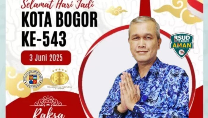 DIREKSI BESERTA JAJARAN RSUD KOTA BOGOR MENGUCAPKAN SELAMAT HARI JADI BOGOR KE 543
