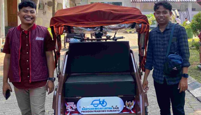 Ketua GSN Bangkalan Bantah Ada Pungutan Dalam Penyerahan Bantuan Becak Listrik di Bangkalan