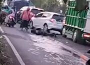 Jalan Raya Paterongan Galis Kembali Terjadi Kecelakaan Akibat Tetesan Air Garam, Warga Mulai Geram