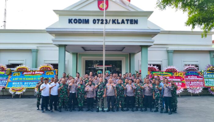 Kejutan Polres Klaten Warnai HUT TNI Ke-80 Di Kodim 0723/Klaten