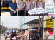 Jumat Berkah Polsek Krembung Himbau, TaK Gunakan Handphone Saat Berkendara