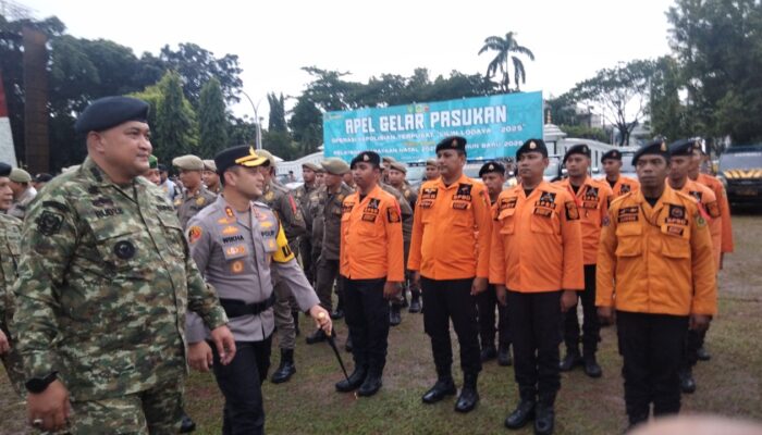 Forkopimda Kabupaten Bogor Periksa Pasukan Pengamanan Natal 2025 dan Tahun Baru 2026