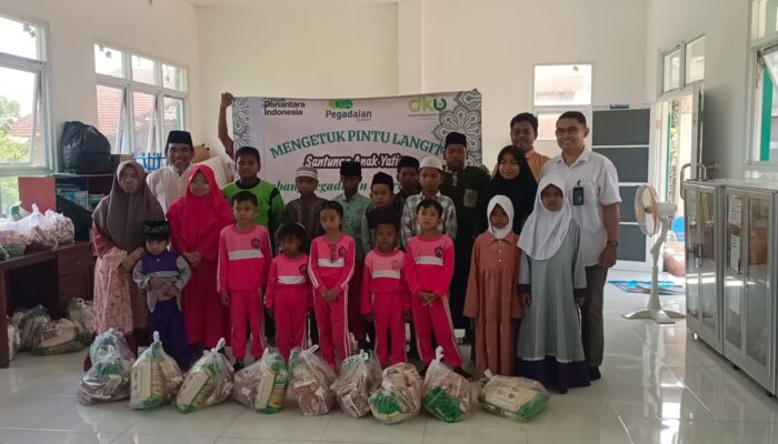 Pegadaian Cabang Blega Santuni Anak Yatim di Yayasan TK Al-Barokah Bangkalan