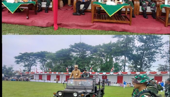 Sekda Jadi Inspektur Upacara  Pembukaan TMMD Ke 127 di Desa Wonosari Kecamatan Gondangwetan