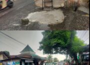 Berlubang Dan Banyak Pengendara Roda Dua Terjatuh,Jalan Gununggangsir -Wonokoyo ,Warga Dan Desa Benahi Swadaya Dengan Beton Rigid