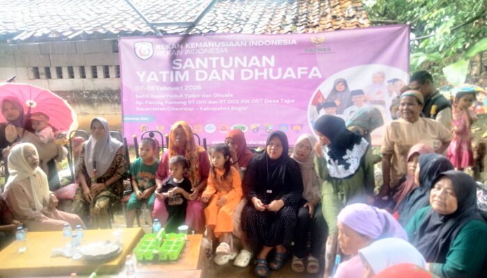 Rekan Kemanusiaan Indonesia dan Rekan Indonesia Gelar Bhakti Sosial Peduli Yatim dan Dhuafa di Kp. Parung Ponteng, Citeureup