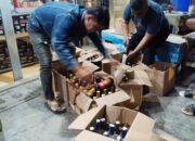 Razia Minuman Keras di Bangkalan: 132 Botol Disita, Polisi Tegas Jaga Ketertiban Selama Ramadan