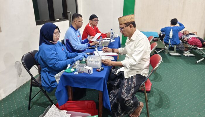 PC NU Gelar Donor Darah Kerjasama Dengan Unit Donor Darah PMI Kabupaten Pasuruan