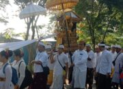 Melesti Umat Hindu Semarang di Pantai Marina Berjalan  Aman dan Tertip 