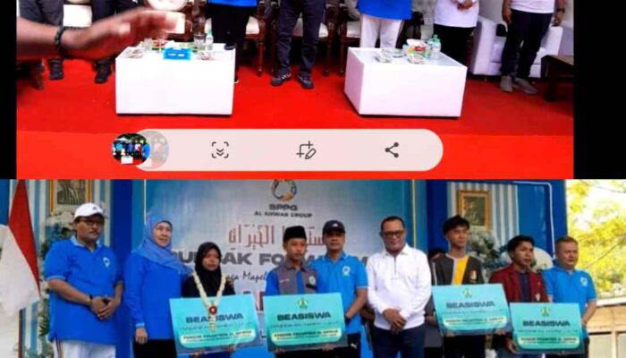 Jalan Santai dan Pembagian 800 Beasiswa Meriahkan Puncak Formasi MBG Al Anwar Group